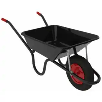 Jewson Silverhouse wheelbarrow 85l black offer
