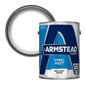 Jewson Armstead trade vinyl matt 5 litre brilliant white offer