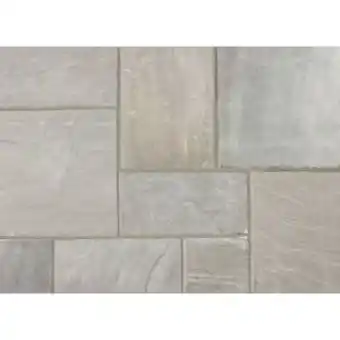 Jewson Marshalls indian sandstone paving pack 18.28m² grey offer