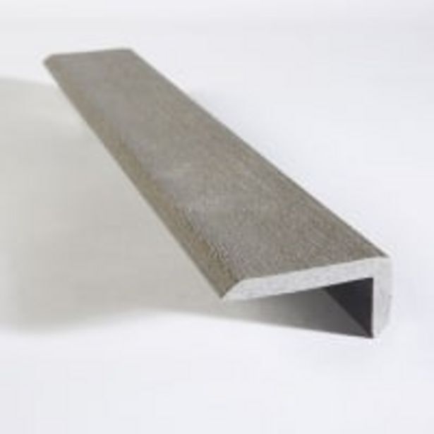 Gardenis composite decking l shaped trim 9 x 60 x 3660mm stone grey
