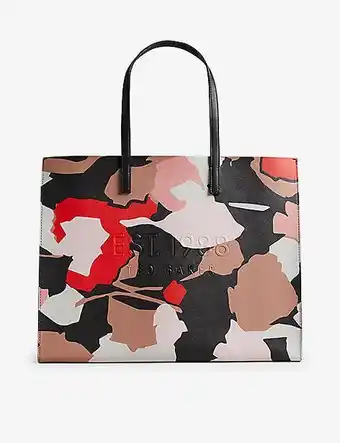 Selfridges Ted baker madicon floral-print vinyl tote bag offer