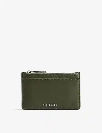 Selfridges Ted baker garcia logo-embossed leather card holder offer