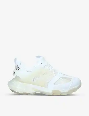 Selfridges Balenciaga women's track clear sole panelled mesh, nylon and woven trainers offer