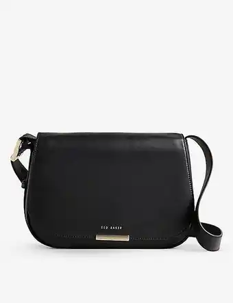 Selfridges Ted baker bagetta structured leather saddle bag offer