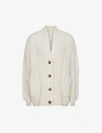 Selfridges Reiss summer shawl-collar knit cardigan offer
