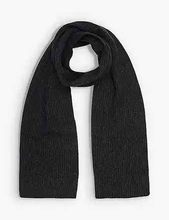 Selfridges Reiss alderney ribbed cashmere scarf offer