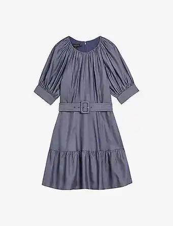 Selfridges Ted baker damiale ruched woven mini dress offer