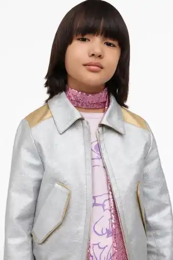 ZARA Shiny patchwork bomber jacket - limited edition offer