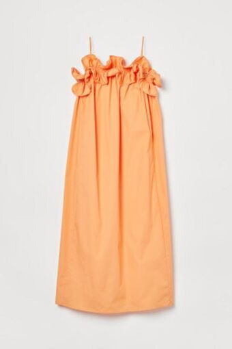 Flounce-trimmed dress