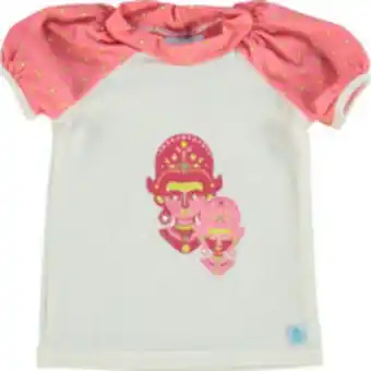 TK Maxx Cream & pink psychedelic swimwear top offer