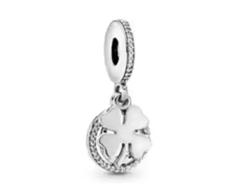 Pandora Lucky four-leaf clover dangle charm offer