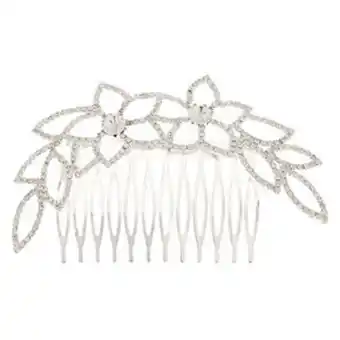 Claire's Crystal flower and leaf hair comb offer