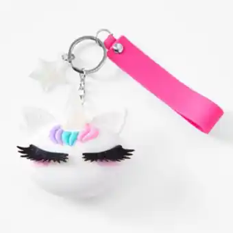 Claire's Glitter unicorn stressball trio keyring offer
