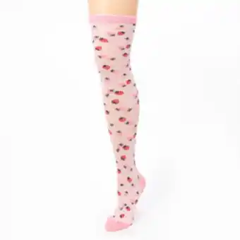 Claire's Strawberry print over the knee socks offer