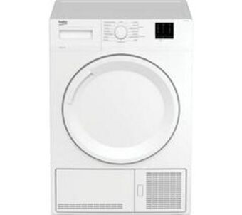 Currys PC World Beko dtkce80021w 8 kg condenser tumble dryer - white offer