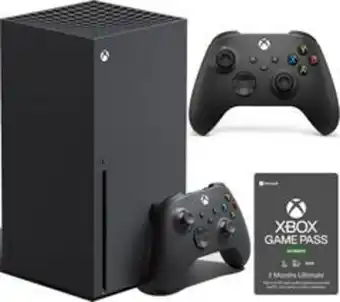 Currys PC World Microsoft xbox series x, carbon black wireless controller & 3 month game pass ultimate bundle offer