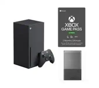Currys PC World Microsoft xbox series x, seagate 1 tb expansion hard drive & 3 month game pass ultimate bundle offer