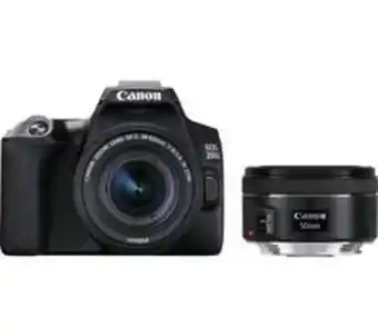 Currys PC World Canon eos 250d dslr camera with ef-s 18-55 mm f/3.5-5.6 iii & ef 50 mm f/1.8 stm lens offer