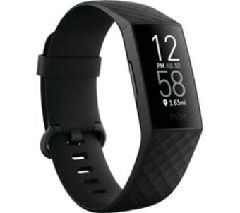 Currys PC World Fitbit charge 4 fitness tracker - black, universal offer