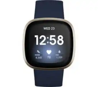 Fitbit versa 3 - midnight & soft gold