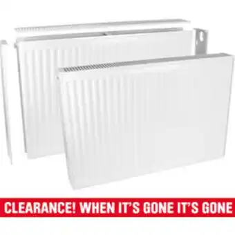 Toolstation Type 22 double-panel double convector radiator 300 x 1200mm 3539btu offer