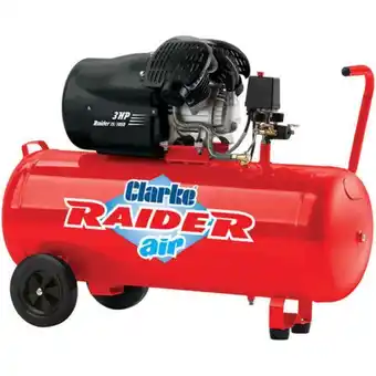 Machine Mart Clarke raider 15/1050 100 litre v-twin air compressor (2.2kw / 3hp) offer