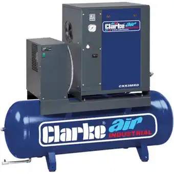 Machine Mart Clarke cxr3mrd 8.5cfm 200litre 3hp industrial screw compressor (230v) offer