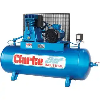 Machine Mart Clarke xe25/200 (wis) 23cfm 200litre 5.5hp industrial air compressor (400v) offer