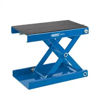 Machine Mart Draper mcpl1 450kg motorcycle scissor stand with pad offer