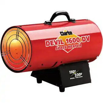 Machine Mart Clarke devil1600dv dual voltage 110/230v gas heater offer