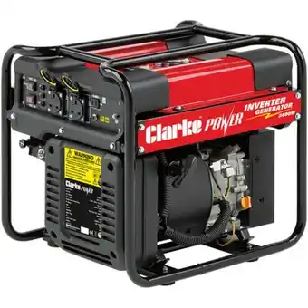Machine Mart Clarke ig3500af 3.4kw open frame inverter generator offer