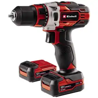 Machine Mart Einhell te-cd 12/li 12v drill driver kit with 2 x 2.0ah batteries offer