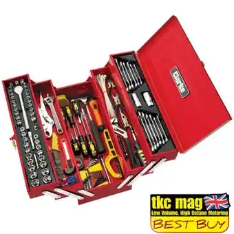 Machine Mart Clarke cht641 199 piece diy tool kit with cantilever tool box offer