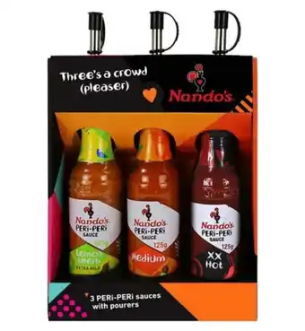 Boots Nando's 3 sauce set with drizzlers offer