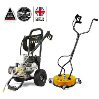 Machine Mart V-tuf dd055 150bar 13l/min petrol honda engine pressure washer + 20" v-tuf lightweight surface cleaner offer