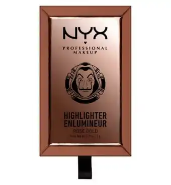 Boots Nyx professional makeup x netflix money heist limited edition gold bar powder highlighter rose gold offer