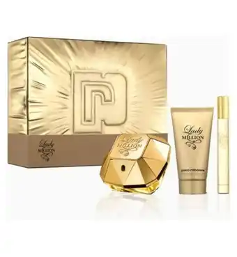 Boots Paco rabanne lady million eau de parfum 50ml & body lotion gift set offer