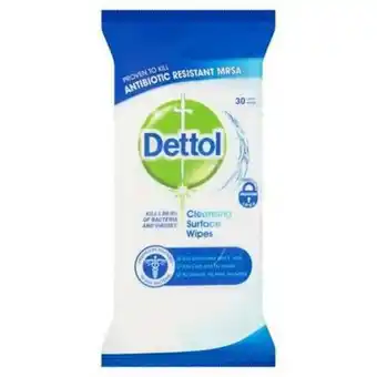 Dettol surface wipes - 30 wipes