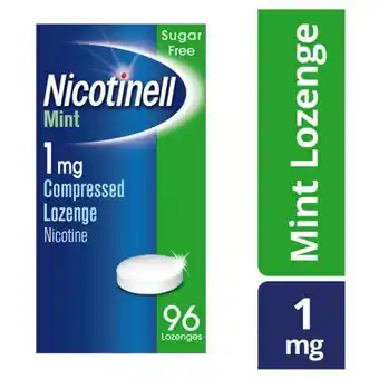Lloyds Pharmacy Nicotinell 1mg mint lozenges regular strength offer