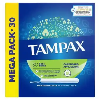 Lloyds Pharmacy Tampax super cardboard applicator tampons 30ct offer