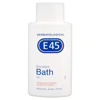 Lloyds Pharmacy E45 emollient bath oil offer