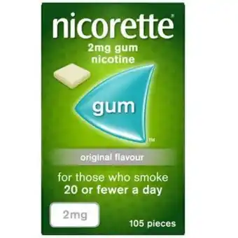 Lloyds Pharmacy Nicorette original gum 2mg offer