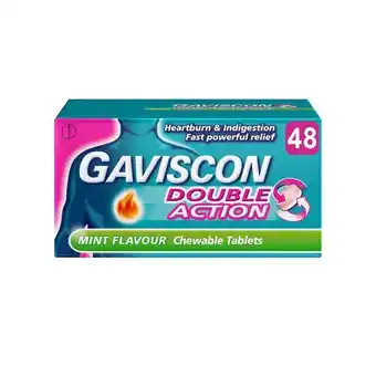Lloyds Pharmacy Gaviscon double action chewable tablets mint offer