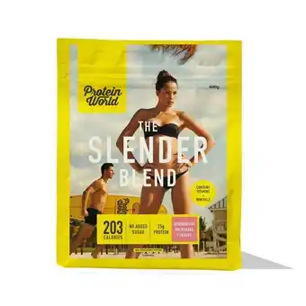 Lloyds Pharmacy Protein world slender blend strawberry milkshake 600g offer