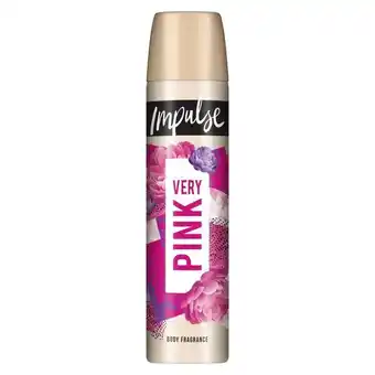 Lloyds Pharmacy Impulse very pink body spray 75ml offer