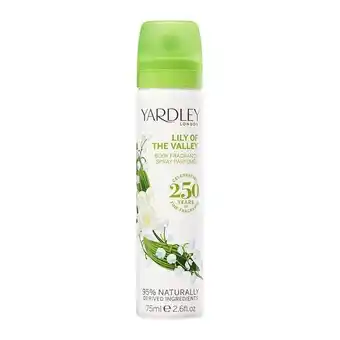 Lloyds Pharmacy Yardley lily of valley spray 75ml offer