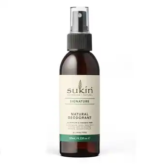 Lloyds Pharmacy Sukin natural deodorant signature 125ml offer