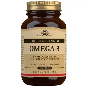 Solgar® triple strength omega-3 softgel capsules