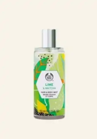 The Body Shop Lime & matcha hair & body mist offer