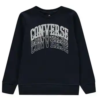 Sports Direct Converse college crew sweatshirt junior boys offer